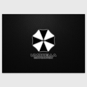 Поздравительная открытка с принтом Umbrella Corporation в Новосибирске, 100% бумага | плотность бумаги 280 г/м2, матовая, на обратной стороне линовка и место для марки
 | corporation | umbrella | umbrella corporation | амбрела | амбрелла корпорейшн | военная корпорация | корпорация | фармацевтическая корпорация