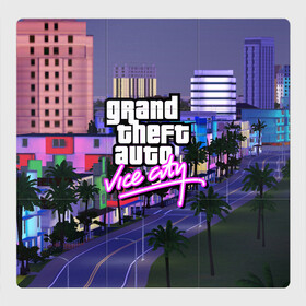 Магнитный плакат 3Х3 с принтом Grand Theft Auto Vice City в Новосибирске, Полимерный материал с магнитным слоем | 9 деталей размером 9*9 см | grand theft auto 2 | grand theft auto 3 | grand theft auto v | grand theft auto: san andreas | grand theft auto: vice city | gta 1 | gta 2 | gta 3 | gta 4 | gta 5 | gta online | gta v | город | игры