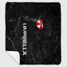 Плед с рукавами с принтом UMBRELLA CORP в Новосибирске, 100% полиэстер | Закругленные углы, все края обработаны. Ткань не мнется и не растягивается. Размер 170*145 | ada wong | biohazard | leon | nemesis | project resistance | raccoon city | re2 | resident evil 2 | rpd | stars | umbrella | ада вонг | амбрелла | немесис | ужасы