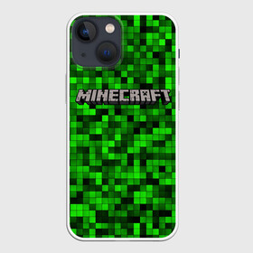 Чехол для iPhone 13 mini с принтом MINECRAFT CREEPER (+КАПЮШОН) в Новосибирске,  |  | creeper | game | minecraft | блоки | игра | капюшон | квадраты | компьютерная игра | костюм | крипер | майнкрафт