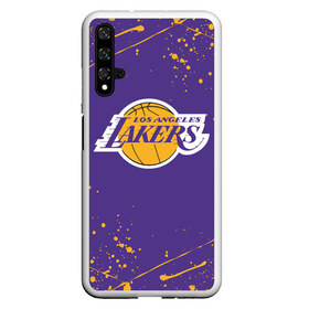 Чехол для Honor 20 с принтом LA LAKERS в Новосибирске, Силикон | Область печати: задняя сторона чехла, без боковых панелей | america | basketball | kobe bryant | la | la lakers | lakers | los angeles lakers | nba | usa | баскетбол | кобе брайант | лос анджелес лейкерс | нба | сша