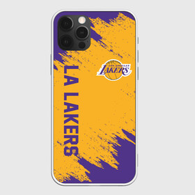 Чехол для iPhone 12 Pro с принтом LA LAKERS в Новосибирске, силикон | область печати: задняя сторона чехла, без боковых панелей | america | basketball | kobe bryant | la | la lakers | lakers | los angeles lakers | nba | usa | баскетбол | кобе брайант | лос анджелес лейкерс | нба | сша