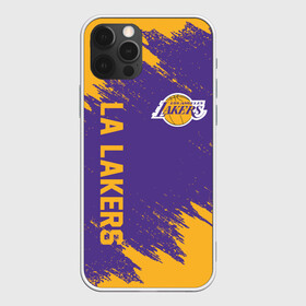 Чехол для iPhone 12 Pro с принтом LA LAKERS в Новосибирске, силикон | область печати: задняя сторона чехла, без боковых панелей | america | basketball | kobe bryant | la | la lakers | lakers | los angeles lakers | nba | usa | баскетбол | кобе брайант | лос анджелес лейкерс | нба | сша