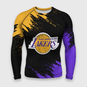 Мужской рашгард 3D с принтом LA LAKERS в Новосибирске,  |  | america | basketball | kobe bryant | la | la lakers | lakers | los angeles lakers | nba | usa | баскетбол | кобе брайант | лос анджелес лейкерс | нба | сша