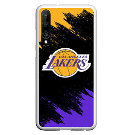 Чехол для Honor P30 с принтом LA LAKERS в Новосибирске, Силикон | Область печати: задняя сторона чехла, без боковых панелей | america | basketball | kobe bryant | la | la lakers | lakers | los angeles lakers | nba | usa | баскетбол | кобе брайант | лос анджелес лейкерс | нба | сша