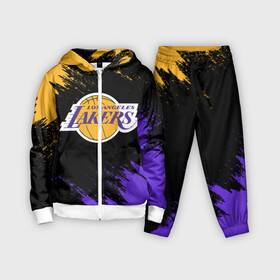 Детский костюм 3D с принтом LA LAKERS в Новосибирске,  |  | america | basketball | kobe bryant | la | la lakers | lakers | los angeles lakers | nba | usa | баскетбол | кобе брайант | лос анджелес лейкерс | нба | сша