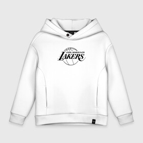 Детское худи Oversize хлопок с принтом LA LAKERS в Новосибирске, френч-терри — 70% хлопок, 30% полиэстер. Мягкий теплый начес внутри —100% хлопок | боковые карманы, эластичные манжеты и нижняя кромка, капюшон на магнитной кнопке | america | basketball | kobe bryant | la | la lakers | lakers | los angeles lakers | nba | usa | баскетбол | кобе брайант | лос анджелес лейкерс | нба | сша