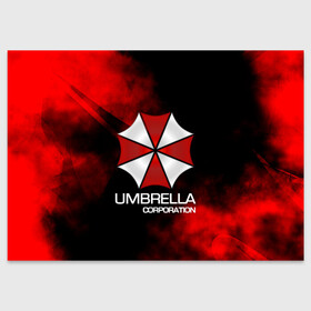 Поздравительная открытка с принтом UMBRELLA CORP в Новосибирске, 100% бумага | плотность бумаги 280 г/м2, матовая, на обратной стороне линовка и место для марки
 | biohazard | biohazard 7 | crocodile | fang | game | hand | monster | new umbrella | resident evil | resident evil 7 | umbrella | umbrella corp | umbrella corporation | zombie | обитель