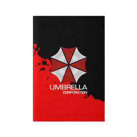 Обложка для паспорта матовая кожа с принтом UMBRELLA CORP в Новосибирске, натуральная матовая кожа | размер 19,3 х 13,7 см; прозрачные пластиковые крепления | biohazard | biohazard 7 | crocodile | fang | game | hand | monster | new umbrella | resident evil | resident evil 7 | umbrella | umbrella corp | umbrella corporation | zombie | обитель