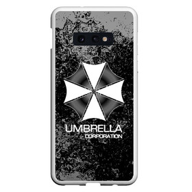 Чехол для Samsung S10E с принтом UMBRELLA CORP в Новосибирске, Силикон | Область печати: задняя сторона чехла, без боковых панелей | biohazard | biohazard 7 | crocodile | fang | game | hand | monster | new umbrella | resident evil | resident evil 7 | umbrella | umbrella corp | umbrella corporation | zombie | обитель