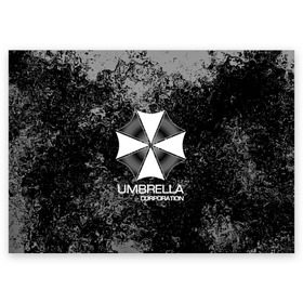 Поздравительная открытка с принтом UMBRELLA CORP в Новосибирске, 100% бумага | плотность бумаги 280 г/м2, матовая, на обратной стороне линовка и место для марки
 | biohazard | biohazard 7 | crocodile | fang | game | hand | monster | new umbrella | resident evil | resident evil 7 | umbrella | umbrella corp | umbrella corporation | zombie | обитель