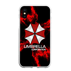 Чехол для iPhone XS Max матовый с принтом UMBRELLA CORP в Новосибирске, Силикон | Область печати: задняя сторона чехла, без боковых панелей | biohazard | biohazard 7 | crocodile | fang | game | hand | monster | new umbrella | resident evil | resident evil 7 | umbrella | umbrella corp | umbrella corporation | zombie | обитель