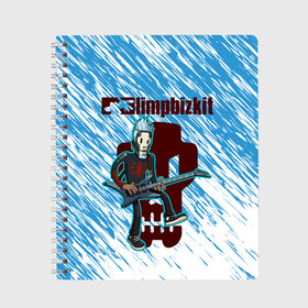 Тетрадь с принтом LIMP BIZKIT в Новосибирске, 100% бумага | 48 листов, плотность листов — 60 г/м2, плотность картонной обложки — 250 г/м2. Листы скреплены сбоку удобной пружинной спиралью. Уголки страниц и обложки скругленные. Цвет линий — светло-серый
 | Тематика изображения на принте: dj lethal | limp bizkit | rock | джон отто | лимп бизкит | майк смит | музыка | роб уотерс | рок | сэм риверс | терри бальзамо | уэс борланд | фред дёрст