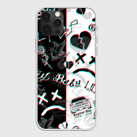 Чехол для iPhone 12 Pro Max с принтом LIL PEEP GLITCH в Новосибирске, Силикон |  | cry dead smile | crybaby | glitch | lil peep | lil prince | pink | глитч | зарубежная музыка | лил пип | маленький принц