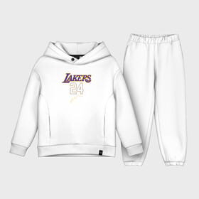 Детский костюм хлопок Oversize с принтом LA LAKERS в Новосибирске,  |  | america | basketball | kobe bryant | la | la lakers | lakers | los angeles lakers | nba | usa | баскетбол | кобе брайант | лос анджелес лейкерс | нба | сша