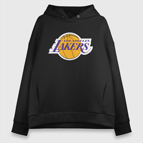 Женское худи Oversize хлопок с принтом LA LAKERS(+спина) в Новосибирске, френч-терри — 70% хлопок, 30% полиэстер. Мягкий теплый начес внутри —100% хлопок | боковые карманы, эластичные манжеты и нижняя кромка, капюшон на магнитной кнопке | Тематика изображения на принте: america | basketball | kobe bryant | la | la lakers | lakers | los angeles lakers | nba | usa | баскетбол | кобе брайант | лос анджелес лейкерс | нба | сша