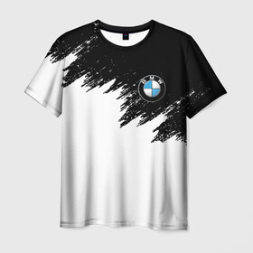 Мужская футболка 3D с принтом BMW в Новосибирске, 100% полиэфир | прямой крой, круглый вырез горловины, длина до линии бедер | bmw | bmw performance | m | motorsport | performance | бмв | моторспорт