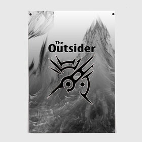 Постер с принтом The Outsider в Новосибирске, 100% бумага
 | бумага, плотность 150 мг. Матовая, но за счет высокого коэффициента гладкости имеет небольшой блеск и дает на свету блики, но в отличии от глянцевой бумаги не покрыта лаком | 