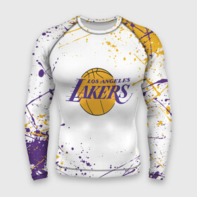 Мужской рашгард 3D с принтом LA LAKERS в Новосибирске,  |  | america | basketball | kobe bryant | la | la lakers | lakers | los angeles lakers | nba | usa | баскетбол | кобе брайант | лос анджелес лейкерс | нба | сша