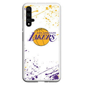 Чехол для Honor 20 с принтом LA LAKERS в Новосибирске, Силикон | Область печати: задняя сторона чехла, без боковых панелей | america | basketball | kobe bryant | la | la lakers | lakers | los angeles lakers | nba | usa | баскетбол | кобе брайант | лос анджелес лейкерс | нба | сша