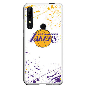 Чехол для Honor P Smart Z с принтом LA LAKERS в Новосибирске, Силикон | Область печати: задняя сторона чехла, без боковых панелей | Тематика изображения на принте: america | basketball | kobe bryant | la | la lakers | lakers | los angeles lakers | nba | usa | баскетбол | кобе брайант | лос анджелес лейкерс | нба | сша