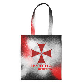 Шоппер 3D с принтом UMBRELLA CORP в Новосибирске, 100% полиэстер | Плотность: 200 г/м2; Размер: 34×35 см; Высота лямок: 30 см | biohazard | biohazard 7 | crocodile | fang | game | hand | monster | new umbrella | resident evil | resident evil 7 | umbrella | umbrella corp | umbrella corporation | zombie | обитель