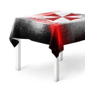 Скатерть 3D с принтом UMBRELLA CORP в Новосибирске, 100% полиэстер (ткань не мнется и не растягивается) | Размер: 150*150 см | Тематика изображения на принте: biohazard | biohazard 7 | crocodile | fang | game | hand | monster | new umbrella | resident evil | resident evil 7 | umbrella | umbrella corp | umbrella corporation | zombie | обитель