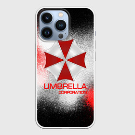 Чехол для iPhone 13 Pro с принтом UMBRELLA CORP в Новосибирске,  |  | Тематика изображения на принте: biohazard | biohazard 7 | crocodile | fang | game | hand | monster | new umbrella | resident evil | resident evil 7 | umbrella | umbrella corp | umbrella corporation | zombie | обитель