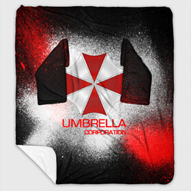 Плед с рукавами с принтом UMBRELLA CORP в Новосибирске, 100% полиэстер | Закругленные углы, все края обработаны. Ткань не мнется и не растягивается. Размер 170*145 | biohazard | biohazard 7 | crocodile | fang | game | hand | monster | new umbrella | resident evil | resident evil 7 | umbrella | umbrella corp | umbrella corporation | zombie | обитель