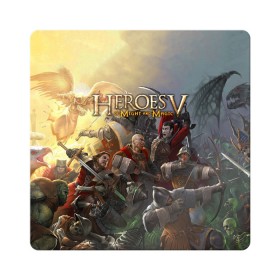 Магнит виниловый Квадрат с принтом Heroes of Might and Magic в Новосибирске, полимерный материал с магнитным слоем | размер 9*9 см, закругленные углы | game | heroes | heroes of might and magic | homm | might and magic | ubisoft | герои | герои меча | герои меча и магии | игра