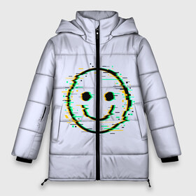 Женская зимняя куртка 3D с принтом Smile в Новосибирске, верх — 100% полиэстер; подкладка — 100% полиэстер; утеплитель — 100% полиэстер | длина ниже бедра, силуэт Оверсайз. Есть воротник-стойка, отстегивающийся капюшон и ветрозащитная планка. 

Боковые карманы с листочкой на кнопках и внутренний карман на молнии | art | ball | glitch | meme | smile | арт | глитч | интернет | мем | позитив | смайл | смайлик | смех | улыбка | юмор