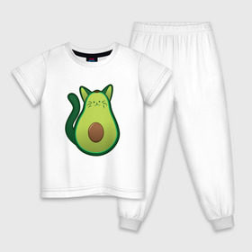 Детская пижама хлопок с принтом AVOCATO в Новосибирске, 100% хлопок |  брюки и футболка прямого кроя, без карманов, на брюках мягкая резинка на поясе и по низу штанин
 | Тематика изображения на принте: 