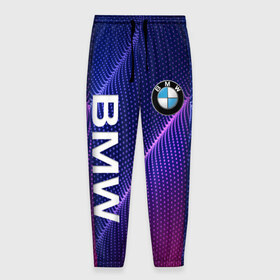 Мужские брюки 3D с принтом BMW в Новосибирске, 100% полиэстер | манжеты по низу, эластичный пояс регулируется шнурком, по бокам два кармана без застежек, внутренняя часть кармана из мелкой сетки | bmw | bmw performance | m | motorsport | performance | бмв | моторспорт