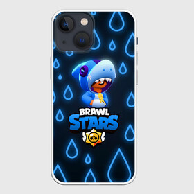 Чехол для iPhone 13 mini с принтом Brawl Stars Leon Shark в Новосибирске,  |  | bea | bo | brawl stars | crow | dynamike | gt max | gt макс | leon shark | max | mortis | sakura spike | sally leon | sally леон | sandy | spike | беа | бо | бравл старс | динамайк | дэррил | кроу | леон акула | леон. leon | макс | мортис 