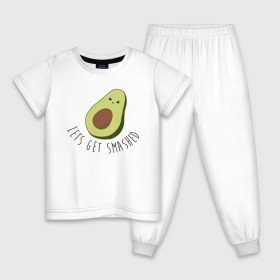 Детская пижама хлопок с принтом Авокадо в Новосибирске, 100% хлопок |  брюки и футболка прямого кроя, без карманов, на брюках мягкая резинка на поясе и по низу штанин
 | авокадо | мемы | минимализм | прикольные картинки | прикольные надписи | растение | фрукт