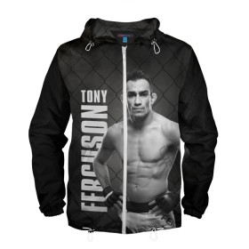 Мужская ветровка 3D с принтом Tony Ferguson в Новосибирске, 100% полиэстер | подол и капюшон оформлены резинкой с фиксаторами, два кармана без застежек по бокам, один потайной карман на груди | Тематика изображения на принте: el cucuy | ferguson | mma | tony | tony ferguson | ufc | арманн | бокс | борьба | джиу джитсу | кукуй | тони | тони фергюсон | фергюсон | эль | эль кукуй | энтони