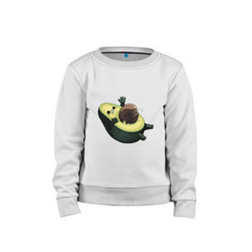 Детский свитшот хлопок с принтом Авокадо в Новосибирске, 100% хлопок | круглый вырез горловины, эластичные манжеты, пояс и воротник | авокадо | веган | еда блогеров | мемы | минимализм | прикольные картинки | прикольные надписи | растение | смешное авокадо | фрукт