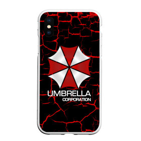 Чехол для iPhone XS Max матовый с принтом UMBRELLA CORP в Новосибирске, Силикон | Область печати: задняя сторона чехла, без боковых панелей | biohazard | biohazard 7 | crocodile | fang | game | hand | monster | new umbrella | resident evil | resident evil 7 | umbrella | umbrella corp | umbrella corporation | zombie | обитель