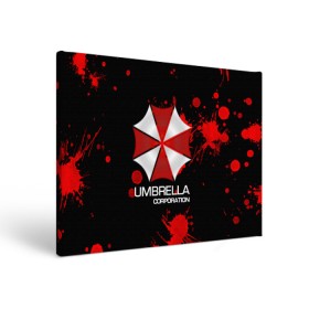 Холст прямоугольный с принтом UMBRELLA CORP в Новосибирске, 100% ПВХ |  | biohazard | biohazard 7 | crocodile | fang | game | hand | monster | new umbrella | resident evil | resident evil 7 | umbrella | umbrella corp | umbrella corporation | zombie | обитель