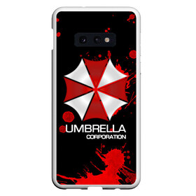 Чехол для Samsung S10E с принтом UMBRELLA CORP в Новосибирске, Силикон | Область печати: задняя сторона чехла, без боковых панелей | biohazard | biohazard 7 | crocodile | fang | game | hand | monster | new umbrella | resident evil | resident evil 7 | umbrella | umbrella corp | umbrella corporation | zombie | обитель