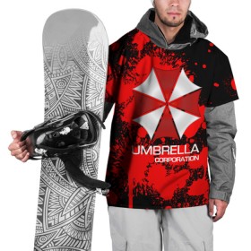 Накидка на куртку 3D с принтом UMBRELLA CORP в Новосибирске, 100% полиэстер |  | Тематика изображения на принте: biohazard | biohazard 7 | crocodile | fang | game | hand | monster | new umbrella | resident evil | resident evil 7 | umbrella | umbrella corp | umbrella corporation | zombie | обитель