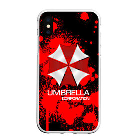 Чехол для iPhone XS Max матовый с принтом UMBRELLA CORP в Новосибирске, Силикон | Область печати: задняя сторона чехла, без боковых панелей | biohazard | biohazard 7 | crocodile | fang | game | hand | monster | new umbrella | resident evil | resident evil 7 | umbrella | umbrella corp | umbrella corporation | zombie | обитель