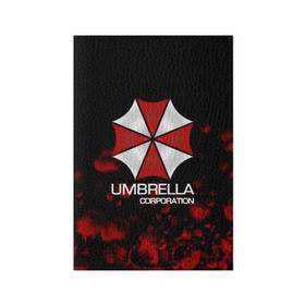 Обложка для паспорта матовая кожа с принтом UMBRELLA CORP в Новосибирске, натуральная матовая кожа | размер 19,3 х 13,7 см; прозрачные пластиковые крепления | biohazard | biohazard 7 | crocodile | fang | game | hand | monster | new umbrella | resident evil | resident evil 7 | umbrella | umbrella corp | umbrella corporation | zombie | обитель