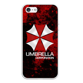 Чехол для iPhone 5/5S матовый с принтом UMBRELLA CORP в Новосибирске, Силикон | Область печати: задняя сторона чехла, без боковых панелей | Тематика изображения на принте: biohazard | biohazard 7 | crocodile | fang | game | hand | monster | new umbrella | resident evil | resident evil 7 | umbrella | umbrella corp | umbrella corporation | zombie | обитель