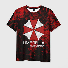 Мужская футболка 3D с принтом UMBRELLA CORP в Новосибирске, 100% полиэфир | прямой крой, круглый вырез горловины, длина до линии бедер | biohazard | biohazard 7 | crocodile | fang | game | hand | monster | new umbrella | resident evil | resident evil 7 | umbrella | umbrella corp | umbrella corporation | zombie | обитель