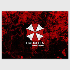 Поздравительная открытка с принтом UMBRELLA CORP в Новосибирске, 100% бумага | плотность бумаги 280 г/м2, матовая, на обратной стороне линовка и место для марки
 | biohazard | biohazard 7 | crocodile | fang | game | hand | monster | new umbrella | resident evil | resident evil 7 | umbrella | umbrella corp | umbrella corporation | zombie | обитель