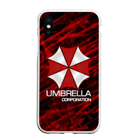 Чехол для iPhone XS Max матовый с принтом UMBRELLA CORP в Новосибирске, Силикон | Область печати: задняя сторона чехла, без боковых панелей | biohazard | biohazard 7 | crocodile | fang | game | hand | monster | new umbrella | resident evil | resident evil 7 | umbrella | umbrella corp | umbrella corporation | zombie | обитель