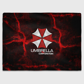 Плед 3D с принтом UMBRELLA CORP в Новосибирске, 100% полиэстер | закругленные углы, все края обработаны. Ткань не мнется и не растягивается | biohazard | biohazard 7 | crocodile | fang | game | hand | monster | new umbrella | resident evil | resident evil 7 | umbrella | umbrella corp | umbrella corporation | zombie | обитель