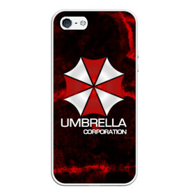 Чехол для iPhone 5/5S матовый с принтом UMBRELLA CORP в Новосибирске, Силикон | Область печати: задняя сторона чехла, без боковых панелей | Тематика изображения на принте: biohazard | biohazard 7 | crocodile | fang | game | hand | monster | new umbrella | resident evil | resident evil 7 | umbrella | umbrella corp | umbrella corporation | zombie | обитель