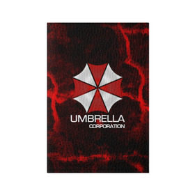 Обложка для паспорта матовая кожа с принтом UMBRELLA CORP в Новосибирске, натуральная матовая кожа | размер 19,3 х 13,7 см; прозрачные пластиковые крепления | biohazard | biohazard 7 | crocodile | fang | game | hand | monster | new umbrella | resident evil | resident evil 7 | umbrella | umbrella corp | umbrella corporation | zombie | обитель